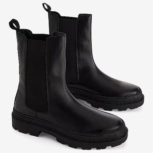 Brian Atwood X Express Genuine Leather Tall Chelsea Boot